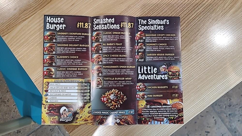 Sindbad Burger - Frisco Menu image 1